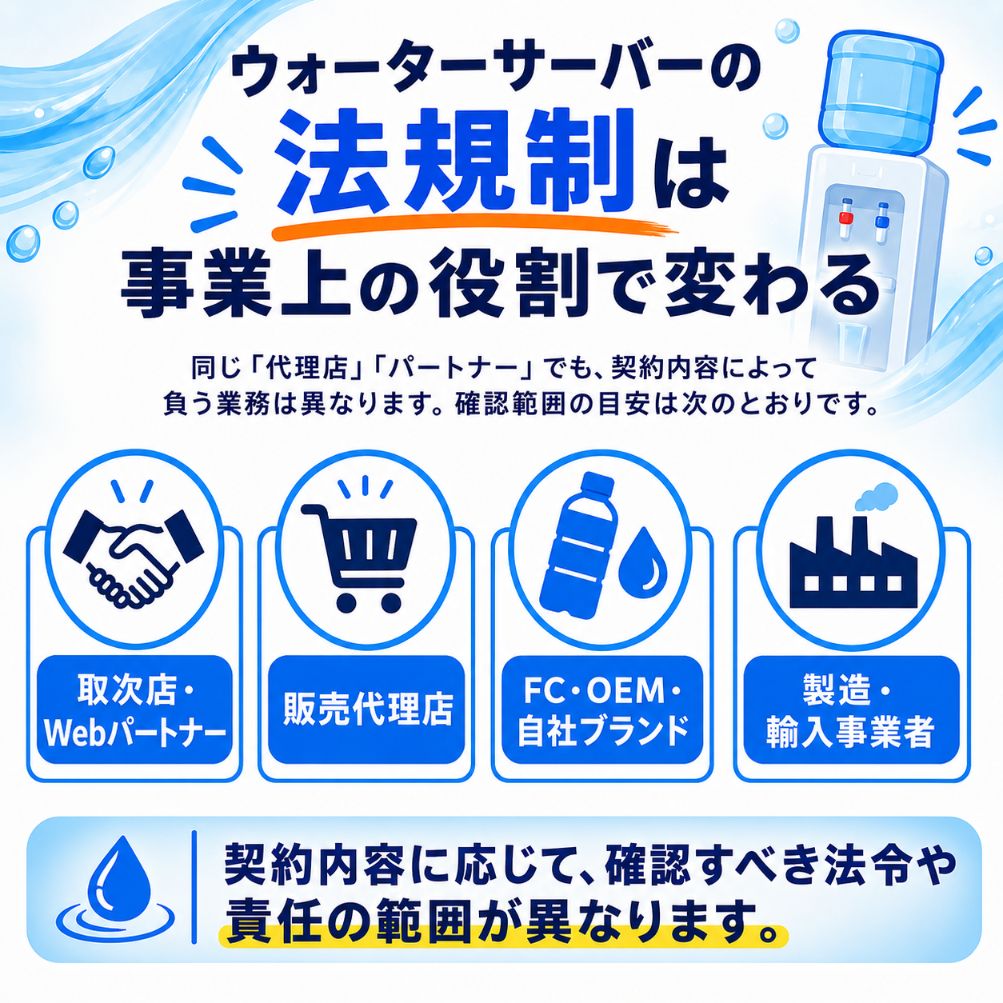 法規制は事業上の役割で変化図解画像